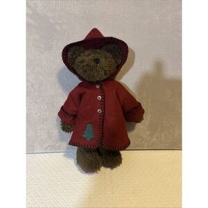 Vintage Rustic Christmas Boyds Bear Archive Collection Handmade Flannel Coat
